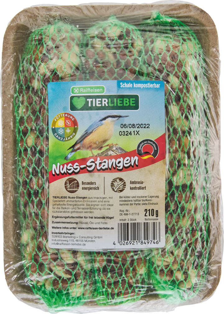 TIERLIEBE Nuss-Stangen